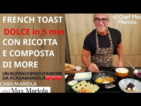 Sweet French Toast with Ricotta and Blackberry Compote