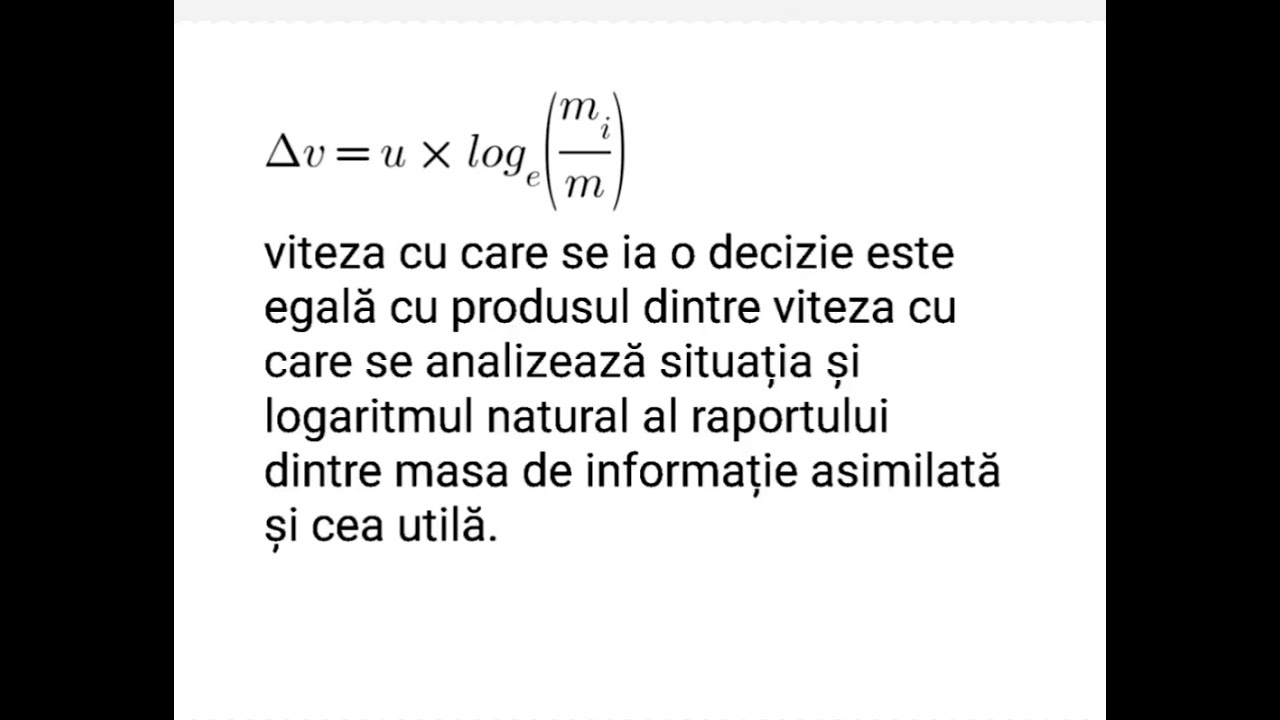 rocket formula applied to thinking || formula rachetei aplicată gândirii