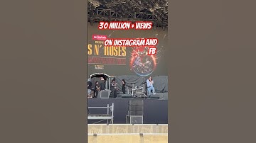 This is a sound check before opening for Guns N’ Roses