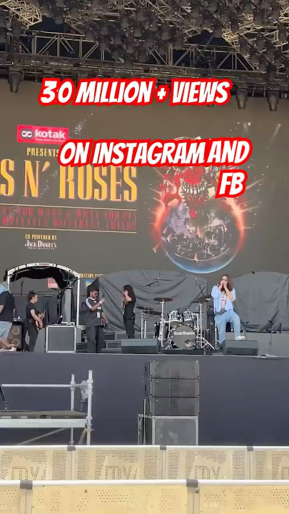 Download lagu This is a sound check before opening for Guns N’ Roses