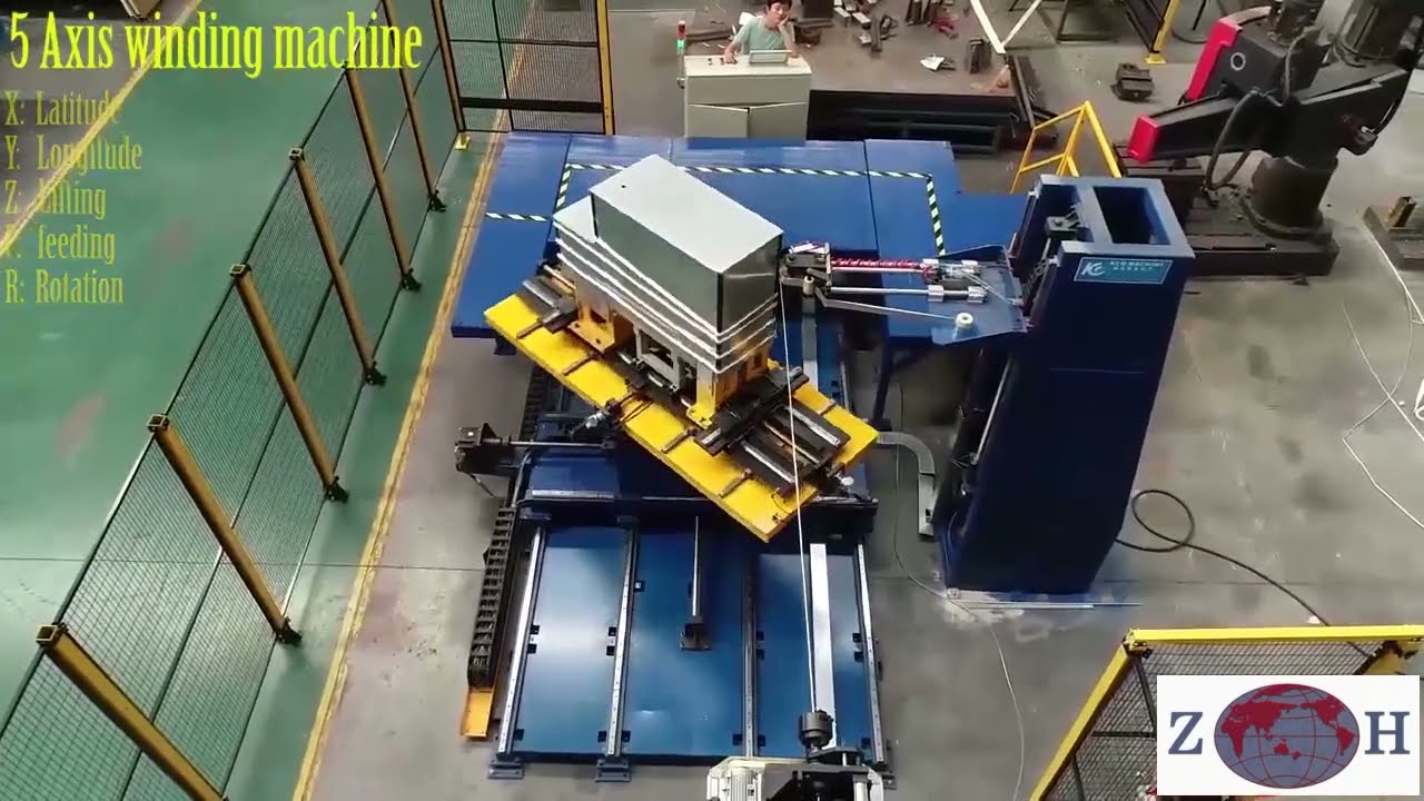 5 Axis Pipe Wrapping Machines for deep freezer evaporator copper tube winding