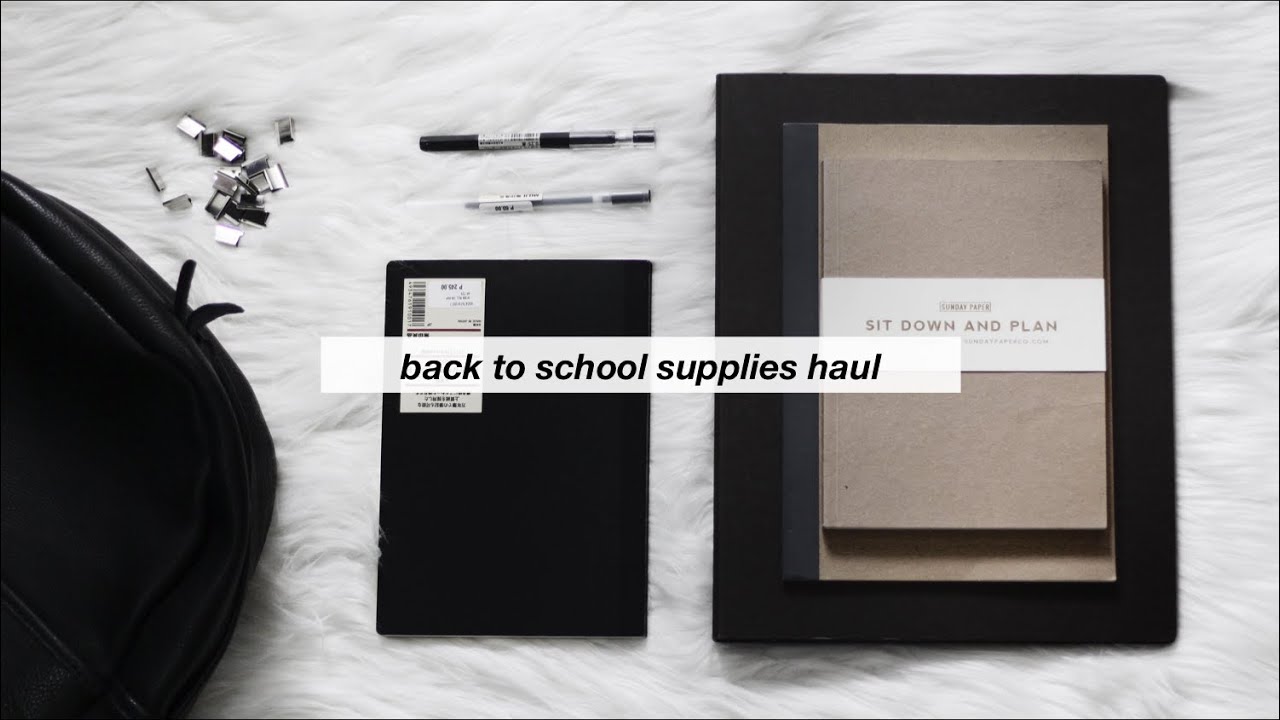 Back to School Supplies Haul 2016 l minimal