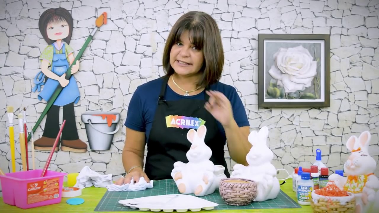 Pintura em Cerâmica - Coelho para Páscoa