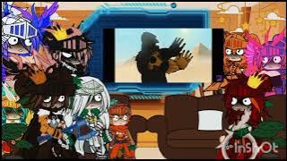 Kaijus MV react to godzilla x kong in 2 minutes (lean la descripcion)