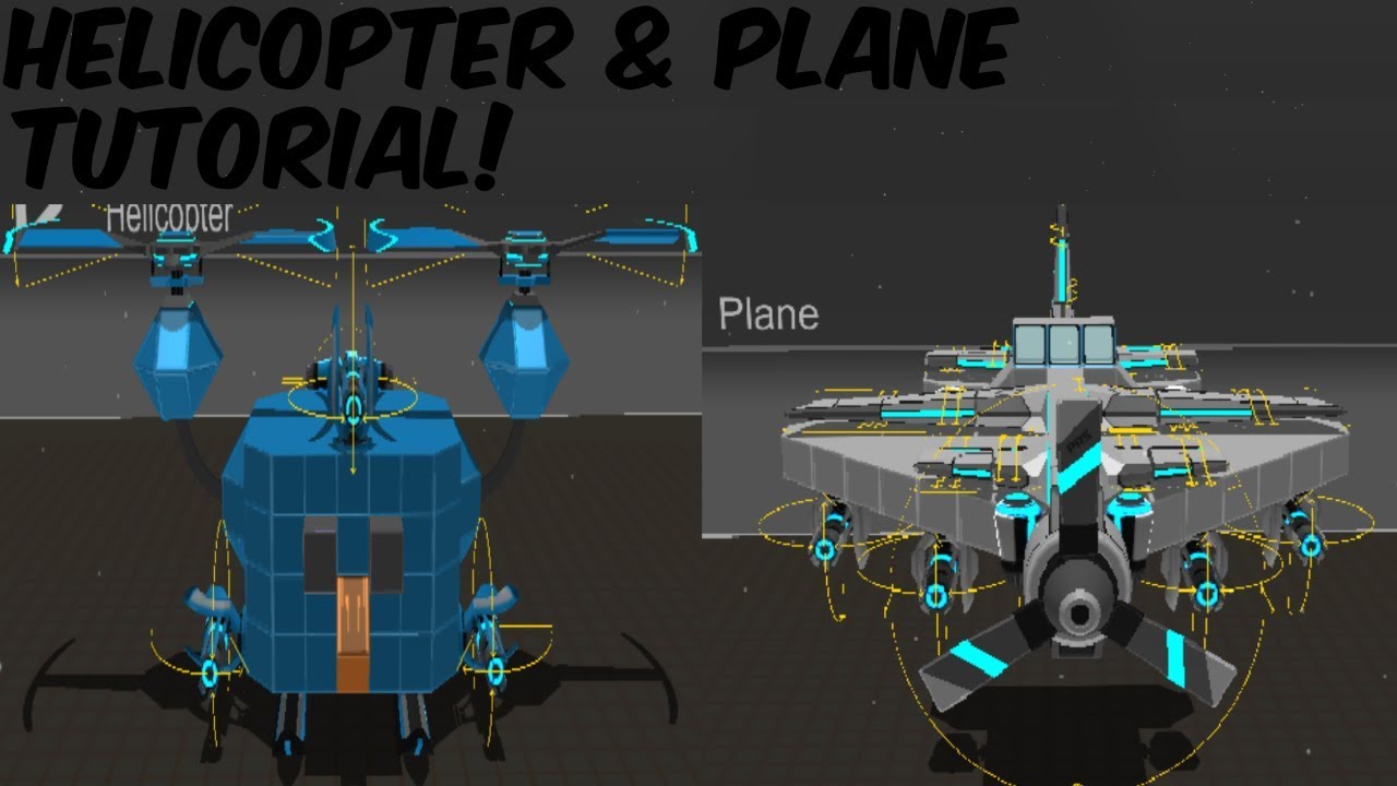 Robocraft: Plane & Helicopter Tutorial!