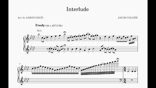 Interlude in A Half-Flat: Sheet Music (with chords)