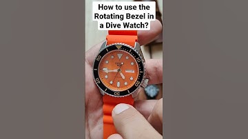 How to use the ROTATING BEZEL in a DIVE WATCH? #seiko #rolex #casio #omega #orient #watches