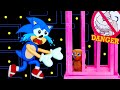 Sonic SAVE Dog - Sad Story | Pacman Stop Motion Game