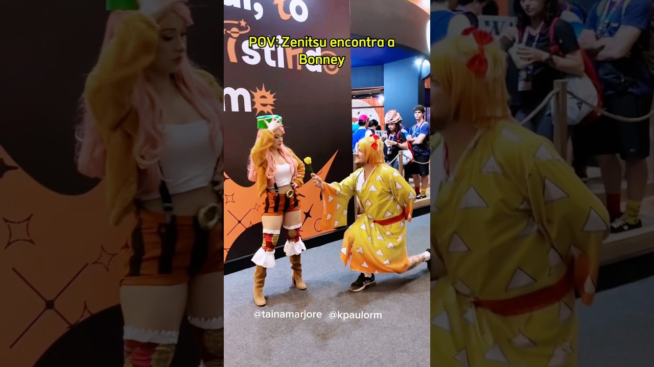 Zenitsu encontra a Bonney - One Piece Cosplay • #onepiececosplay #onepiece Bonney Cosplay