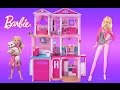 Barbie dreamhouse 2015 unboxing assembly and full house tour  thechildhoodlife