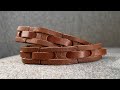 Making a Leather Chain Strap for Bags, Belts or Bracelets #leathercraft
