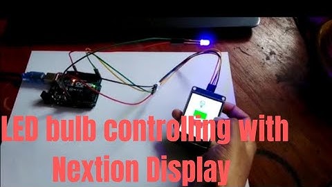LED buld controlling with Nextion Display