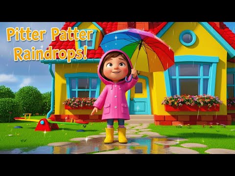 Pitter Patter Raindrops (Falling From The Sky) | Rain Song ☔