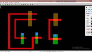 CMOS OR gate in microwind 5