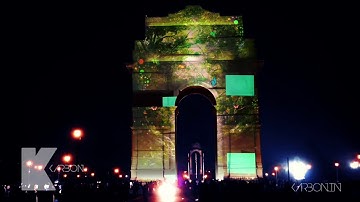 India Gate projection mapping