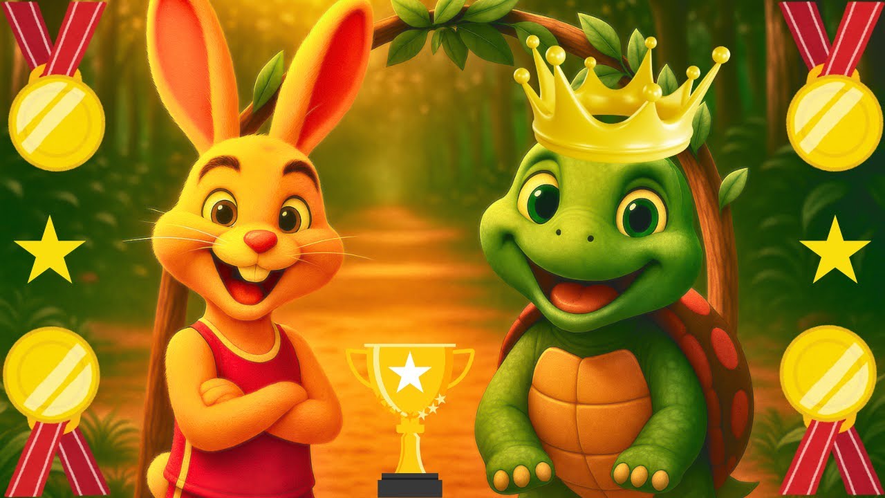 Zec i kornjača - crtani za djecu - bajke i basne za djecu