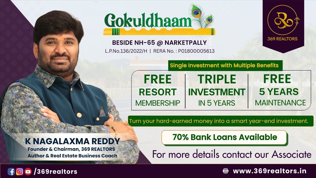 Final Approved DTCP & RERA Premium Villa Plots | Beside NH65 | Free Resort Membership | Bank Loans