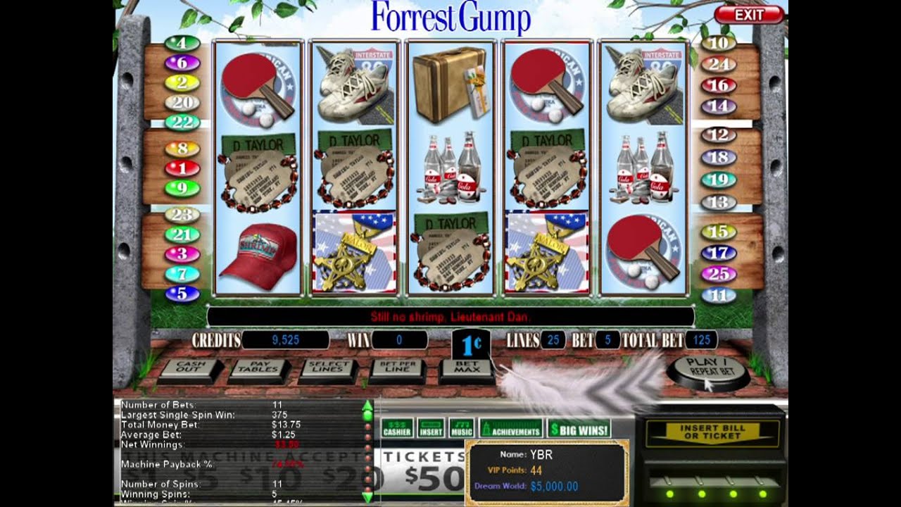 Reel Deal Epic Slot Forrest Gump Gameplay 