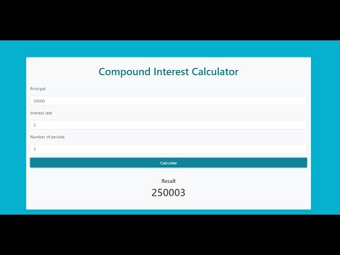 Compound Interest Calculator In JavaScript With Source Code | Source Code & Projects