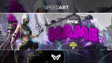 SPEEDART | Fortnite Gaming Banner Template | GIMP Gfx