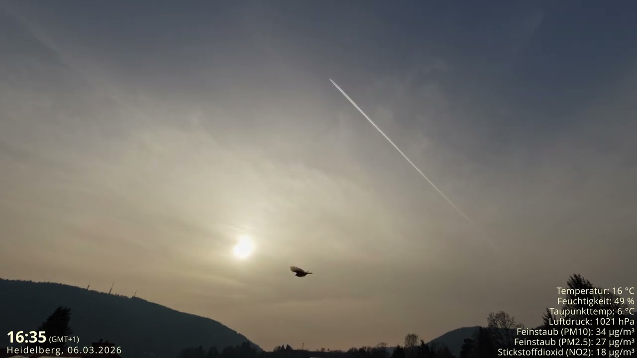 06.03.2026 Wolkentagebuch 🌤 Der Himmel im Zeitraffer 🌤 Cloud Timelapse