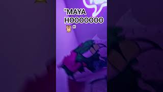 "MAYAA HEEE!"#paperdragon #puppet #pdp #funny #knockknock #cloudy