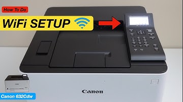 Canon ImageCLASS LBP632Cdw WiFi Setup, Connect To Wireless Network Using The Display Panel.