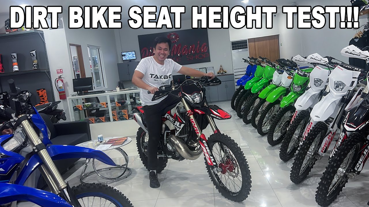 Seat Height Test on Rieju, Sherco, Yamaha, Kawasaki and Honda Dirtbikes at DIRT MANIA