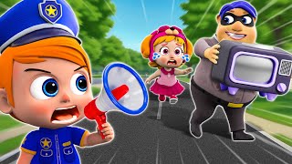 Smart Police vs FAKE Magician 👮✨🧛 | Wheel On The Bus Song | NEW✨ Nursery Rhymes For Kids