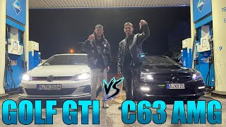 Mercedes-Benz C63 AMG vs VW GOLF 7 GTI  STAGE 1 | VLOG