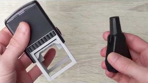 How To Re-ink a Self-inking Rubber Stamp