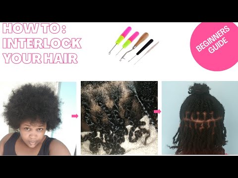STARTER LOCS on 4c Hair! Two Strand Twist Method How to Interlock Your ...
