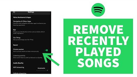How To Remove Recently Played Songs On Spotify (2023)