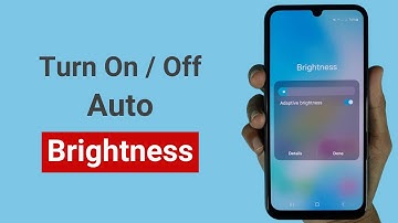Hoe u automatische helderheid inschakelt op de Samsung A07