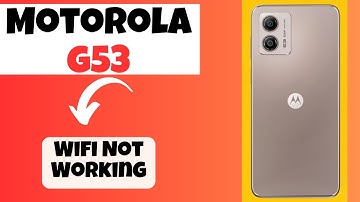 Motorola G53 Wifi Not Working || How to solve wifi problems || Wifi is not showing problem
