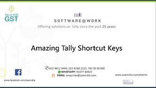 Shortcuts Keys in Tally.ERP 9 screenshot 5