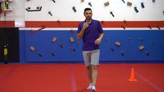 4 Cones Drill exercise demonstration by Dr. Brian Fischer