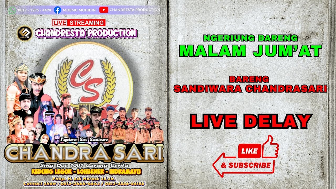 🔴Live Delay || Sandiwara Chandrasari || Judul: Mutiara Bumi Pekandangan || Malam Jum'at 15-01-2026