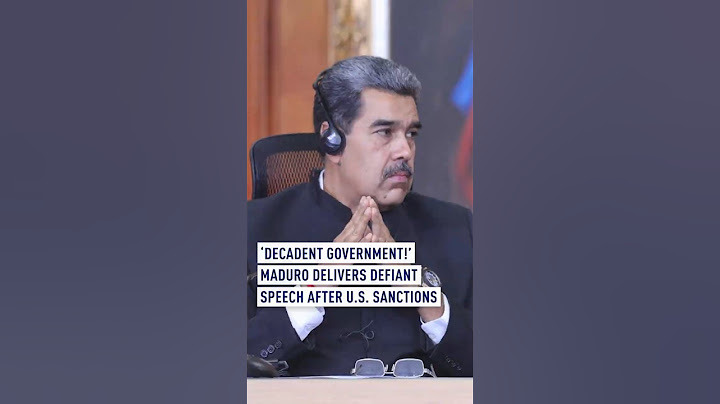 ‘Decadent Government’ Maduro delivers defiant speech after U.S. sanctions