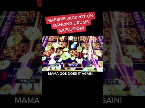 $5.88 BET MASSIVE JACKPOT on DANCING DRUMS EXPLOSION! MAMA GQS DOES IT AGAIN! #shorts #slots