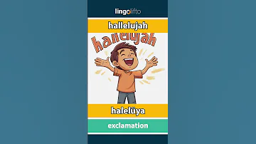 Hallelujah Halelüya Learn English İngilizce öğrenelim 