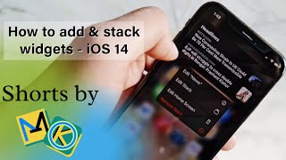 How to add & stack widgets on iPhone - iOS 14 #Shorts by MK screenshot 4