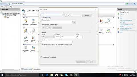 How to host Website on IIS (Internet Information Services)