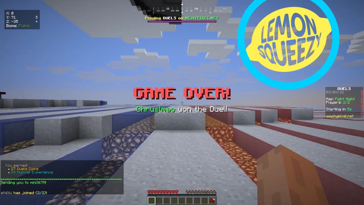 Minecraft Hypixel UHC duels (biggest noob ever!) - YouTube