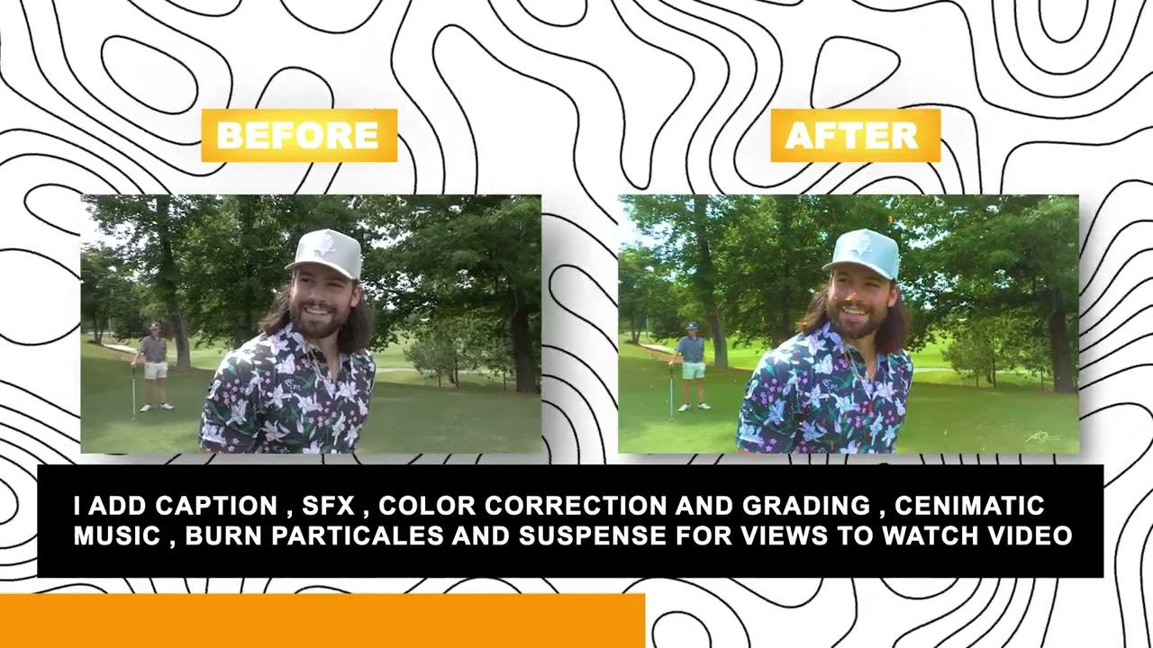 before and after intro of video edit by me to @divotdudes
