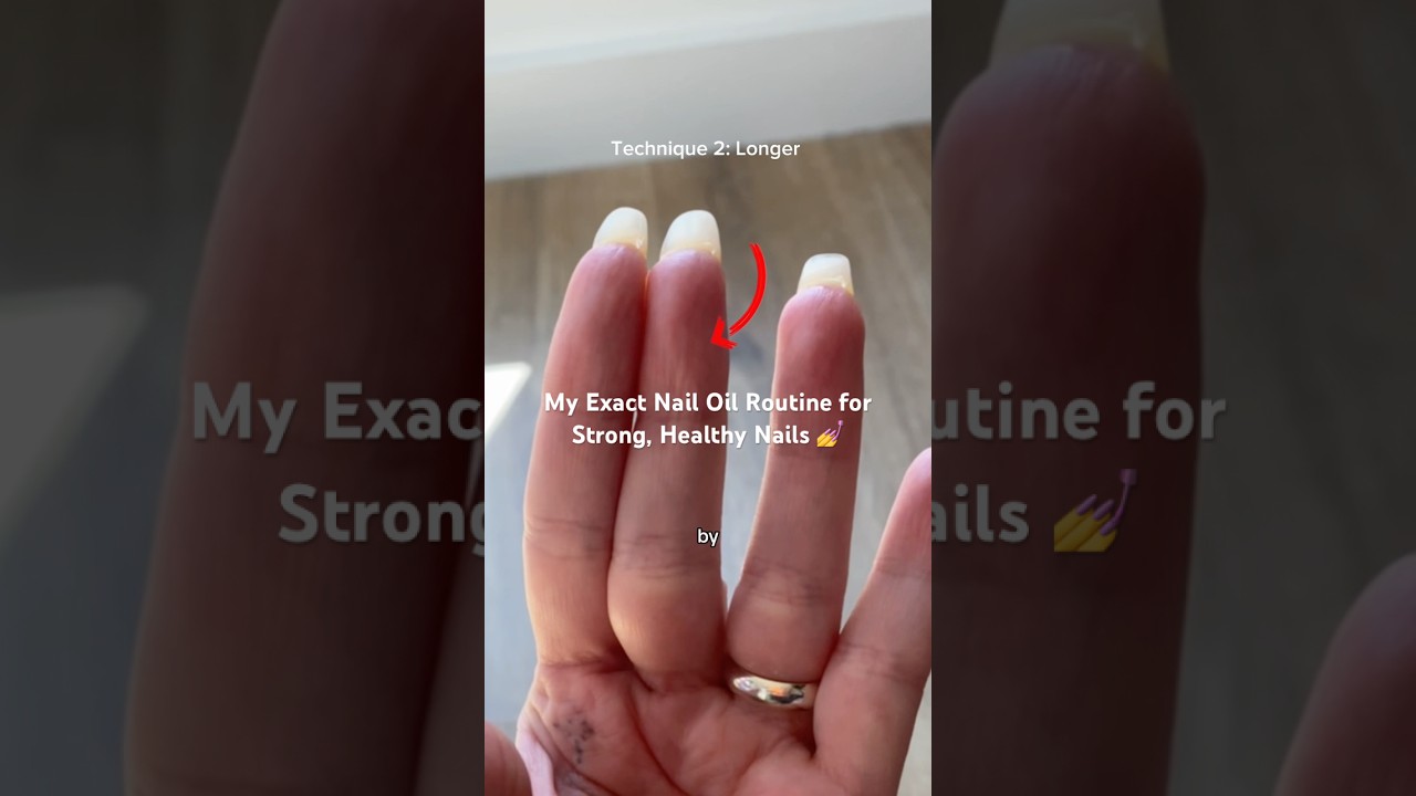 My Nail Oil Routine for STRONG HEALTHY NAILS 💅 