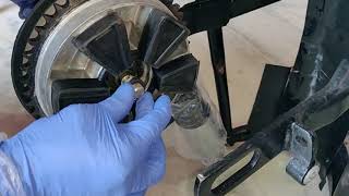 JAWA 250 and Yezdi 250 bikes Rear wheel assembly installation