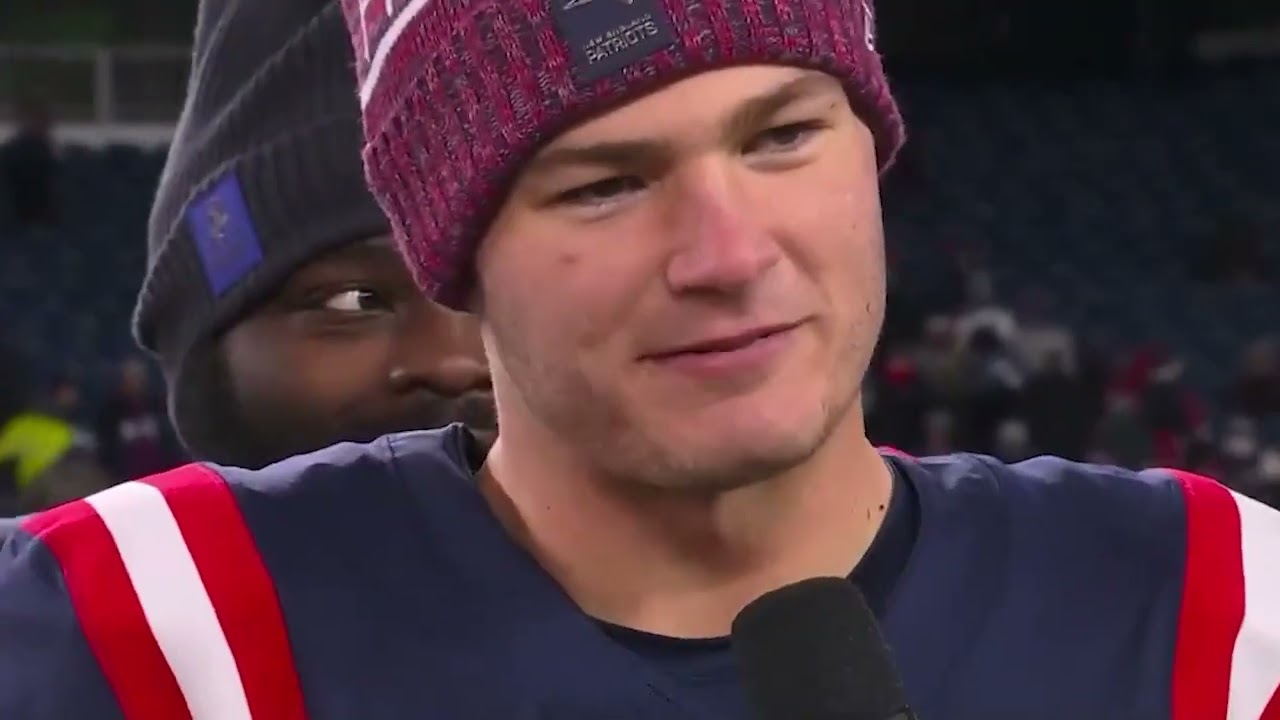 Drake Maye, Hunter Henry & the Offensive Line Postgame Interview on NBC | Patriots