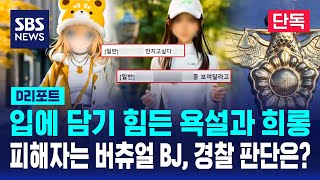 단독 입에 담기 힘든 욕설과 희롱피해자는 버츄얼 Bj, 경찰 판단은? Sbs 리포트