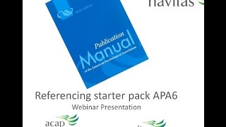 Referencing Starter Pack webinar recording
